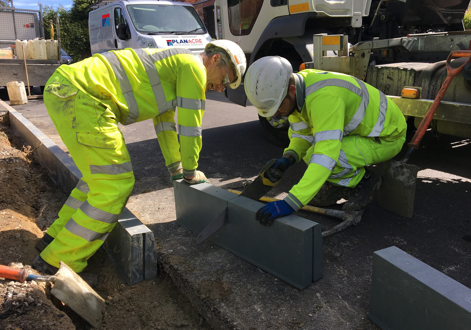 kerb laying